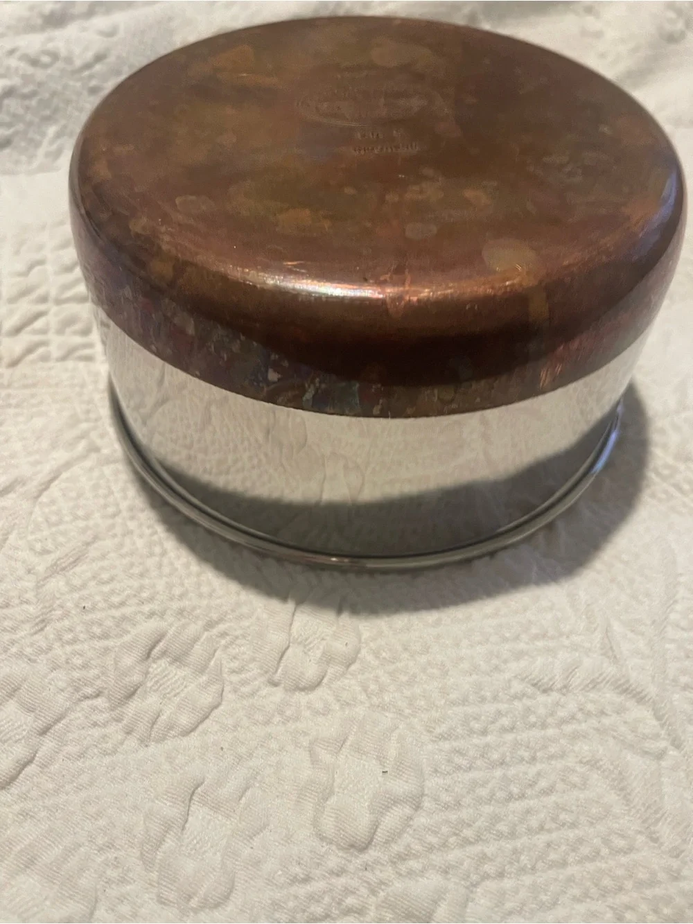 Stainless Steel Saucepan with Black Handle Copper Bottom RevereWare 1Qt No lid